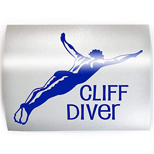 CLIFF DIVER - PICK COLOR  and  SIZE - Diving Vinyl Decal Sticker E