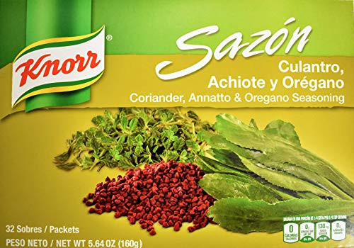 Knorr Sazon Seasoning 5.6 oz 32 ct Coriander Annatto and Oregano Knorr Sazon Seasoning 5.6 oz 32 ct Coriander Annatto and Oregano