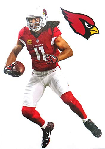 Larry Fitzgerald Mini FATHEAD Graphic plus  Arizona Cardinals Logo Official NFL Vinyl Wall Graphics 7 inch INCH