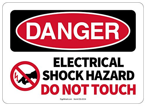 OSHA Danger Safety Sign Electrical Shock Hazard DO NOT Touch