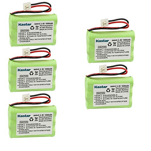 Kastar 5-Pack Battery Replacement for Lucent Technologies 5-2523 Lucent Technologies 80-5848-00-00 AT and T E1112 E1113 E1114 E1397 E1912 E1913 E1914 E191913 E191914 E191937 E1937 E2801 E2802 E2802B