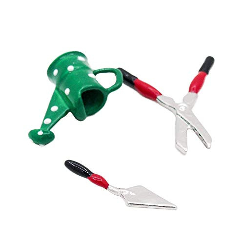 Odoria 112 Miniature 3PCS Gardening Tools Set for Christmas Dollhouse Fairy Garden Accessories