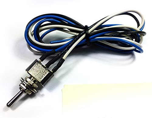 Prewired Mini Toggle Switch Single Pole Double Throw Center Off 1 Position Latched 1 Position Momentary  B11A