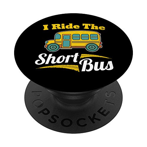 I Ride The Short Bus Driver Vintage School Bus Drivers Gift PopSockets Grip and Stand for Phones and Tablets