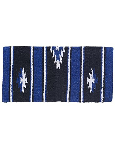 Tough 1 Wool Sierra Miniature Saddle Blanket Royal Black 19 x 19
