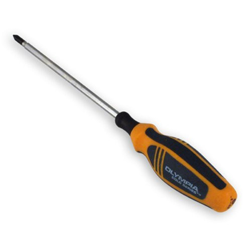 Olympia Tools 22-560 Number-0 by 3-Inch Olympia Gold Series Pocket Screwdriver, Phillips