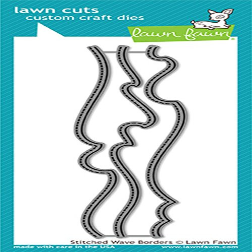 Lawn Fawn Lawn Cuts Custom Craft Die - LF1710 Stitched Wave Borders Lawn Fawn Lawn Cuts Custom Craft Die - LF1710 Stitched Wave Borders