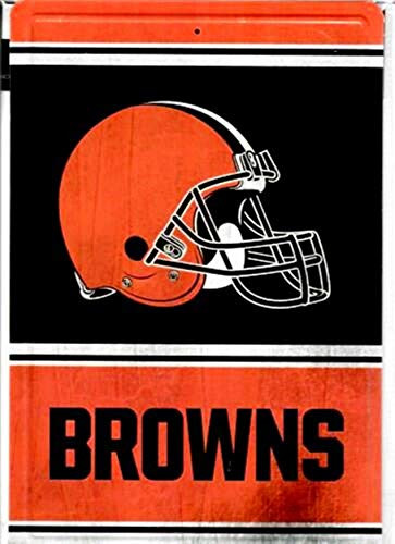 Rico Industries Inc. Cleveland Browns Vintage Team Logo Metal Wall Novelty Parking Sign Football