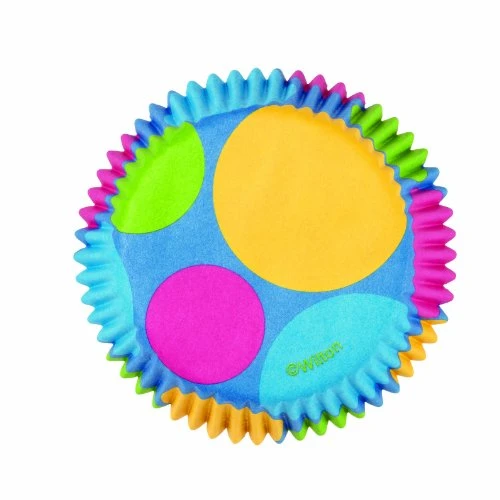 Wilton Retro Dots Mini Baking Cups 100 Count