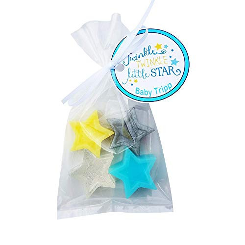 Twinkle Little Star Baby Shower Favors - Personalized Tags Star Soaps Gender Reveal