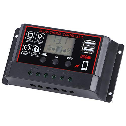 Oumefar conveniently PWM Charge Management Solar Panel Accessory Solar Charge Controller Solar Panel Regulator Micro Controller Commercial Industrial for Home