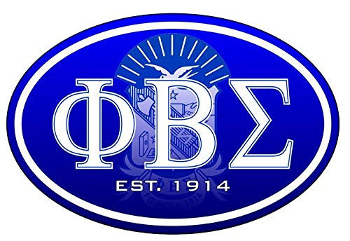 Greekgear Phi Beta Sigma Color Oval Decal
