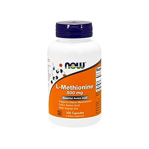 NOW Supplements L-Methionine 500 mg with Vitamin B-6 Supports Detoxification* Amino Acid 100 Capsules NOW Supplements L-Methionine 500 mg with Vitamin B-6 Supports Detoxification* Amino Acid 100 Capsules