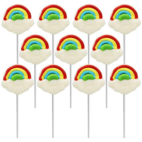 Rainbow Shape Lollipop Suckers Candy Great for Goody Bag Fillers Individually Wrapped 12-Pack Rainbow Shape Lollipop Suckers Candy Great for Goody Bag Fillers Individually Wrapped 12-Pack