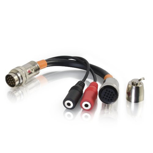 C2G/Cables to Go 6-Inch RapidRun Dual 3.5mm Audio Breakout Adapter Cable (60101)