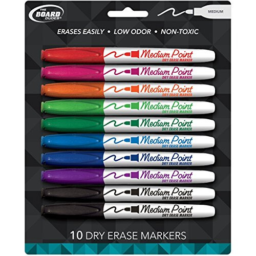Board Dudes SRX 10ct Asst. Medium tip Dry Erase Marker