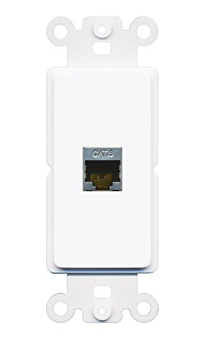 RiteAV Shielded Cat6 Wall Plate Insert White