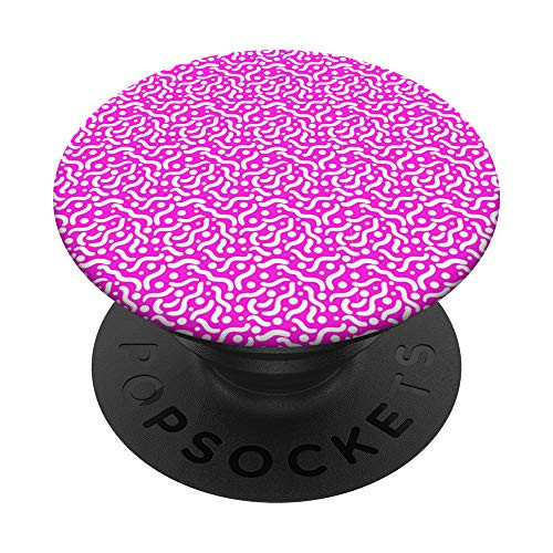 Pink Pattern Lines Cute Teenage Style PopSockets Grip and Stand for Phones and Tablets