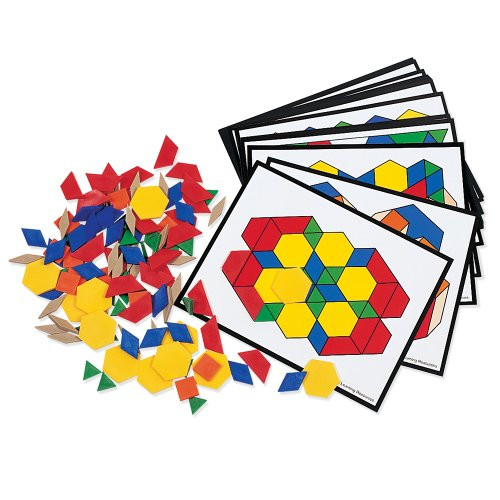 Learning Resources Pattern Block Activity Pack, 160 Pieces