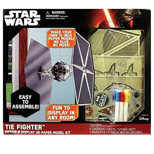 Disney Star Wars: Episode VII The Force Awakens Tie Fighter Design N Display 3D Paper Model Kit
