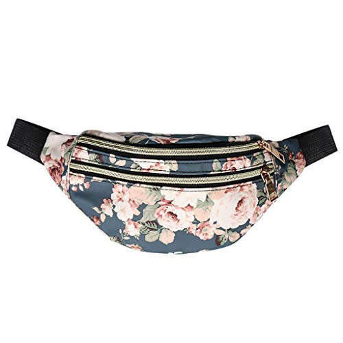 Qingchin Rave Women Printed Waist Fanny Pack Belt Bag Travel Hip Bum Chest Phone Pouch Qingchin Rave Women Printed Waist Fanny Pack Belt Bag Travel Hip Bum Chest Phone Pouch
