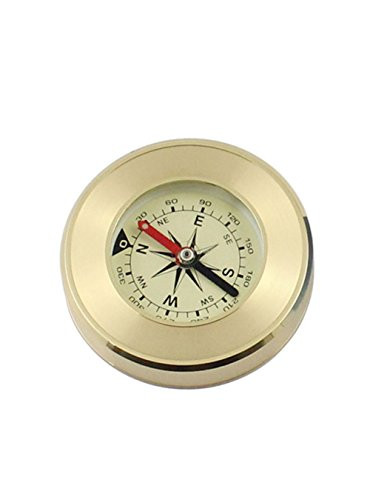 NIEGIENNA-Mini Noctilucent Military Camping Marching Lensatic Compass Gold Pocket Compass for Wild Survival Navigation