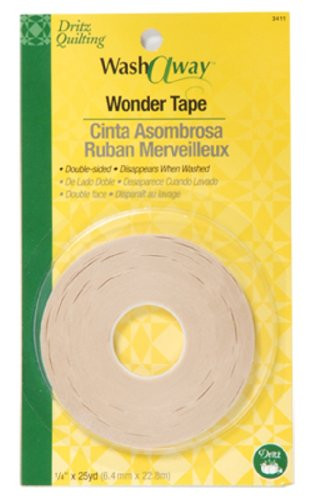 Dritz Quilting Washaway Wonder Tape, 1/4 by 25-Yard
