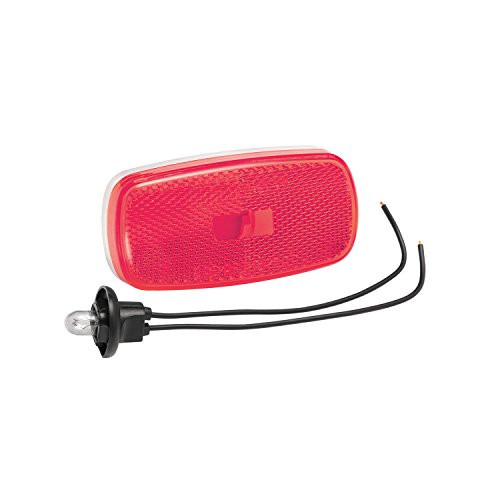 Bargman 31-59-001 Clearance/Side Marker Light (with White Base - Red) Bargman 31-59-001 Clearance/Side Marker Light (with White Base - Red)