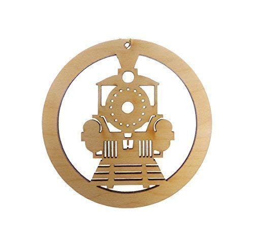 Personalized Train Ornament Front - Personalized Train Gifts - Train Christmas Tree Ornaments
