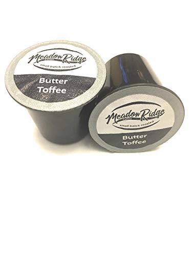 Meadow Ridge Coffee Butter Toffee Flavored 100 percent Arabica Coffee Single Serve Cups - 24 Count