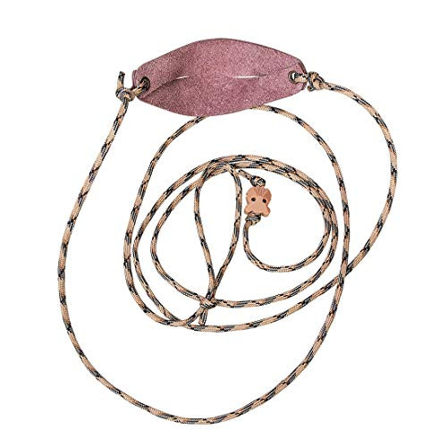 EASYANT Handmade Leather Pouch Shepherd Sling Ancient Hunting Tools Collectibles