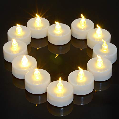 12pcs LED Tea Lights with Timer PChero Flickering Flameless Battery Operated Mini Tealights Candles for Wedding Party Holiday Home Church Decorations 12pcs LED Tea Lights with Timer PChero Flickering Flameless Battery Operated Mini Tealights Candles for Wedding Party Holiday Home Church Decorations