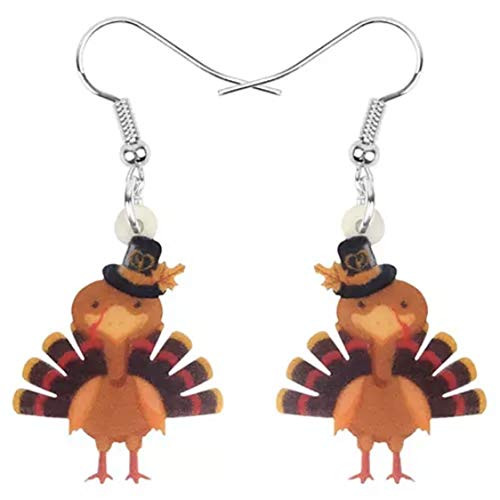 Thanksgiving Turkey Little Gobbler Earrings