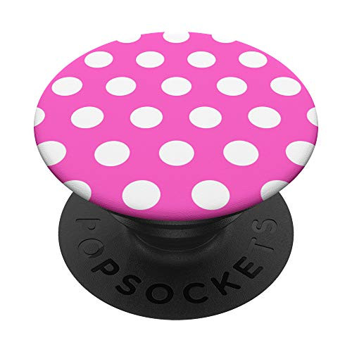 Polka Dot Love Pink Vacation Gifts Mouse Pink Polka Dot PopSockets PopGrip Swappable Grip for Phones  and  Tablets