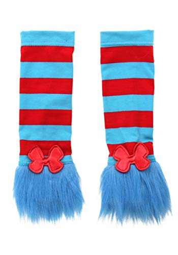 Dr. Seuss Cat in the Hat Thing 1  and  Thing 2 Costume Accessory Arm Warmers for women and teens