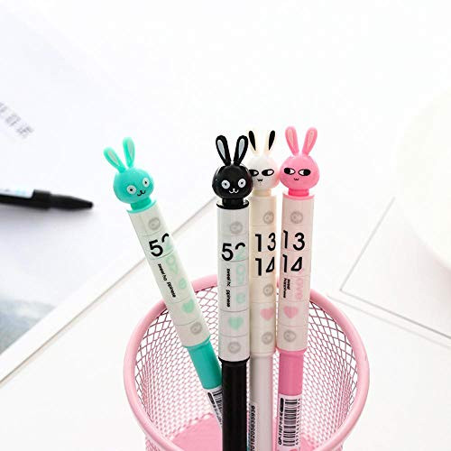 2X Cute Rabbit Gel Pen School Office Supply Student Stationery Writing Signing Tool Black Ink 0.38mm