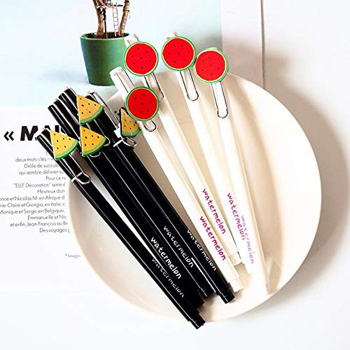 Fresh Summer Style Watermelon Gel Pen Rollerball Pen School Supply Writing Student Stationery Black Ink 0.5mm