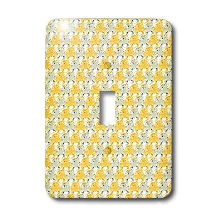 3dRose lsp_28528_1 Image of Clear and Yellow Stripe Rhinestone Gem Print Toggle Switch Multi-Color