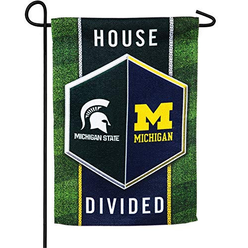 Team Sports America Michigan Michigan State House Divided Flag - 13 x 18 Inches