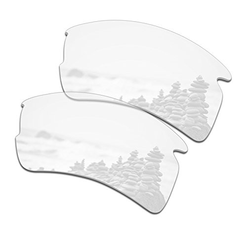 SmartVLT Mens HD Clear Replacement Lenses for Oakley Flak 2.0 XL OO9188 Sunglass