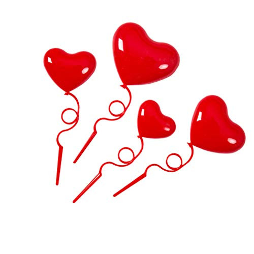 Amosfun 40pcs Heart Cake Toppers Balloons Cupcake Toppers Birthday Dessert Topper Cake Decoration for Wedding Valentines Day New Year Eve Party Supplies Red Amosfun 40pcs Heart Cake Toppers Balloons Cupcake Toppers Birthday Dessert Topper Cake Decoration for Wedding Valentines Day New Year Eve Party Supplies Red