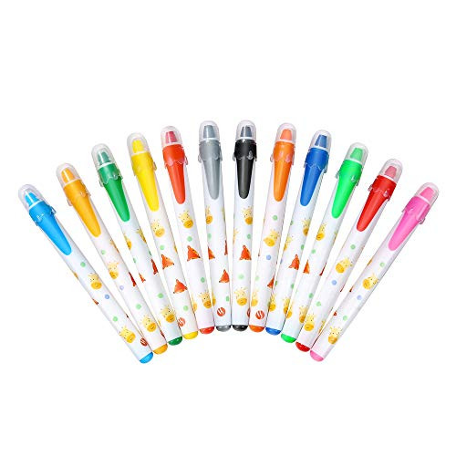 AFAN Gel Crayons 12 Colors Non Toxic Crayon Set  and Smooth Watercolor Gel Crayons and Washable Gel Crayons and  Pastel Watercolor Paint Effects Suitable for Kids Painting Graffiti  and Its an Ideal Gift for Kids