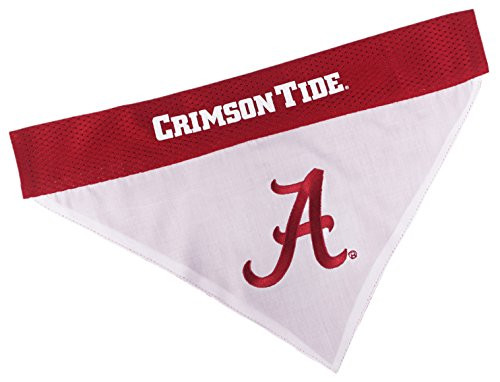 Pets First Collegiate Pet Accessories Reversible Bandana Alabama Crimson Tide Small Medium