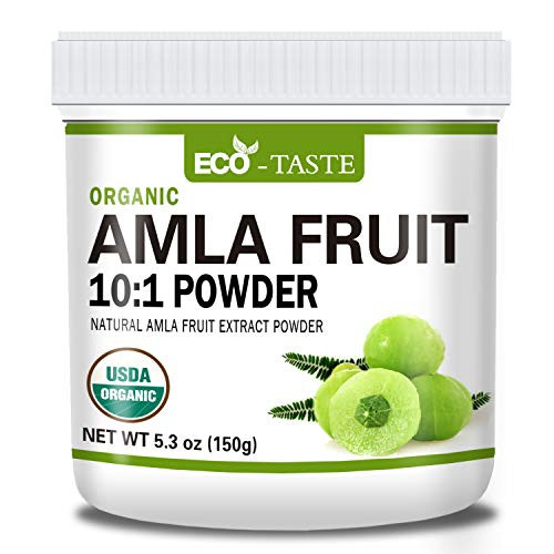 Organic Amla 101 Powder 5.3oz Rich in Antioxidant 100 percent Raw Vegan Non-GMO