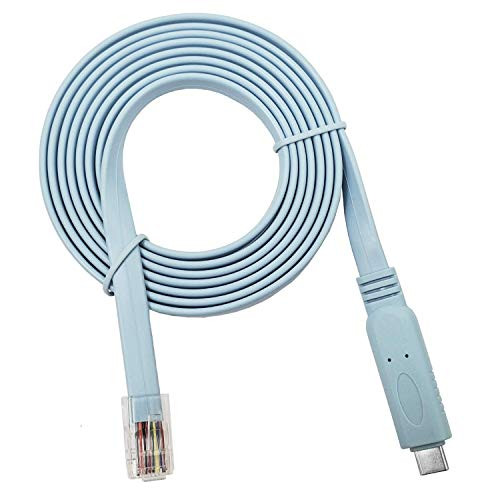FTDI USB to RJ45 Console Cable 6ft Compatible with Cisco Windows 7 8   Vista MAC Linux   RS232 Switch Router  USB-C