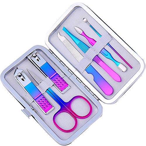 Cotify 7Pcs Manicure SetNail Care Kit Manicure Kit Pedicure SetPedicure Kit Pedicure Tools Nail Kit SetManicure and Pedicure Set Nail Clippers Set Grooming kit Pedicure Supplies
