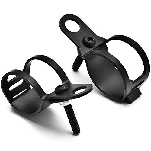 Krator Black Turn Signal Mount Brackets Fork Ear 30-37mm Compatible with Victory Vegas 8-Ball Jackpot Ness Premium