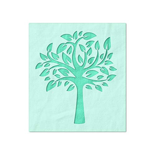 Stencil Stop Tree of Life Stencil - 14 Mil Mylar Plastic  3.5 x 4 inches