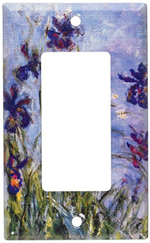 Art Plates - Monet: Irises Switch Plate - Single Rocker