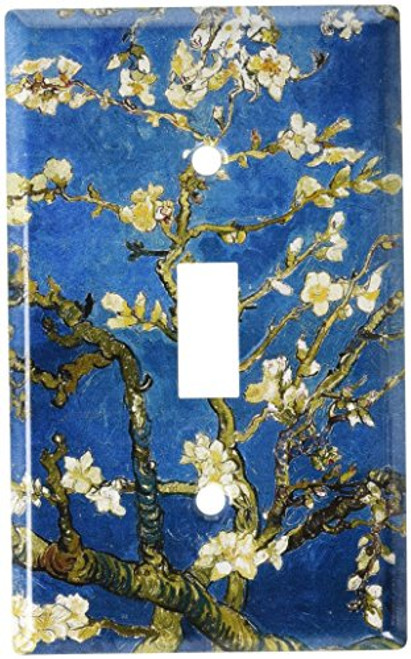 Art Plates - Van Gogh: Almond Blossoms Switch Plate - Single Toggle Art Plates - Van Gogh: Almond Blossoms Switch Plate - Single Toggle